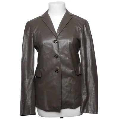 Läderkavaj (Brun) från Jil Sander