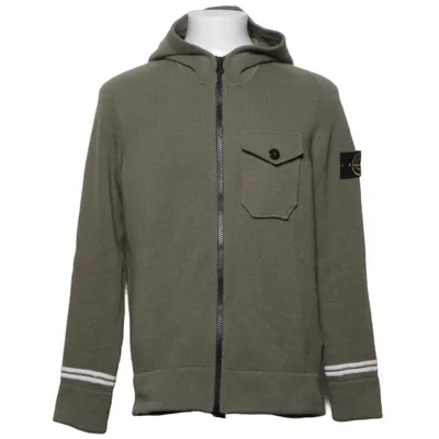 Capuchon sweater (Groen) van Stone Island Polyamide, Wol