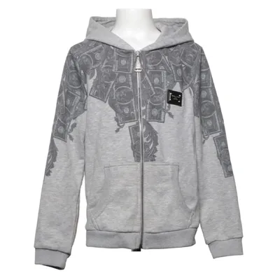 Huvtröja (Grå) från Philipp Plein Junior Bomull, Polyester