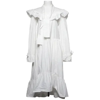 Jurk (Wit) van MSGM Katoen, Polyester