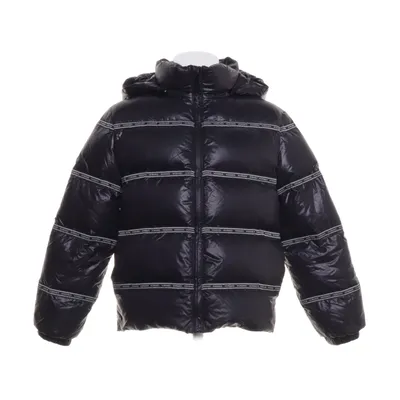 Down jacket (Black) from Versace Cotton, Down, Feather, Polyester