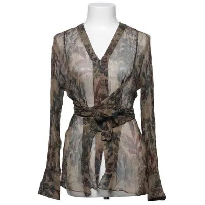 Blouse (Beige, Multicolore) de Brunello Cucinelli Soie