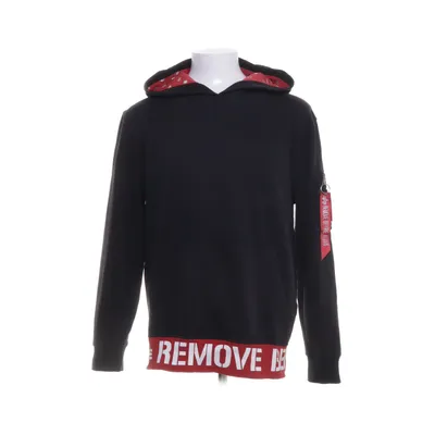 Huvtröja (Svart) från Alpha Industries Bomull, Polyester