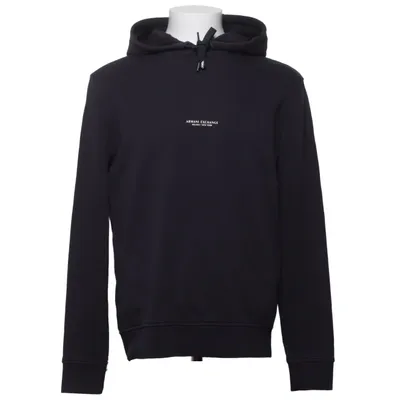 Sweat à capuche (Bleu) de Armani Exchange Coton, Élasthane
