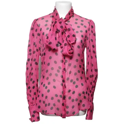 Strikblouse (Roze) van Dolce & Gabbana Zijde