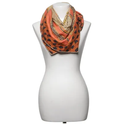Châle (Beige, Multicolore) de Cartier Soie