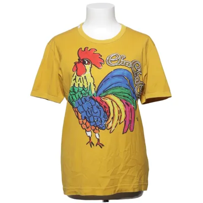 T-shirt (Geel) van Dolce & Gabbana Katoen, Polyester, Viscose