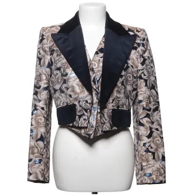 Blazer (Blue, Beige) from Dolce & Gabbana Cotton, Polyamide, Polyester, Viscose