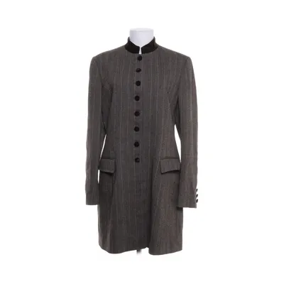 Blazer (Lång kavaj figursydd i ull, helfodrad. Detaljer i bomullssammet.) van Mulberry Wol