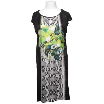 Robe (Noir, Multicolore) de Roberto Cavalli Soie, Viscose