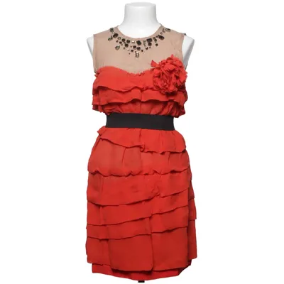 Cocktailjurk (Rood, Beige) van Lanvin x H&M Polyester, Zijde