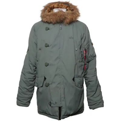 Parka (Grøn) fra Alpha Industries Polyamid, Polyester