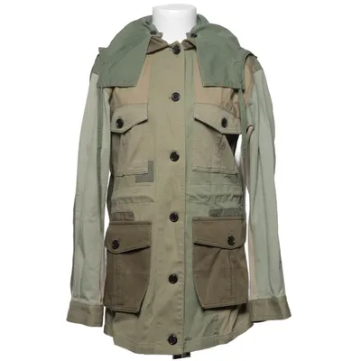 Safari jack (Groen, Bruin, Meerkleurig) van Valentino Katoen, Elastaan