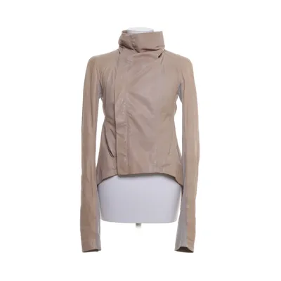 Läderjacka (Beige) från Rick Owens Bomull, Skinn