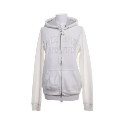 Huvtröja (Vit) från Abercrombie & Fitch Bomull, Polyester