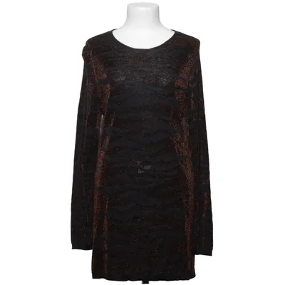 Kleid (Schwarz, Braun) von Yves Saint Laurent Polyamid, Polyester, Viskose
