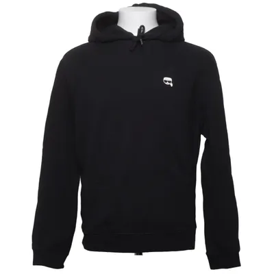 Sweat à capuche (Noir) de Karl Lagerfeld Coton biologique