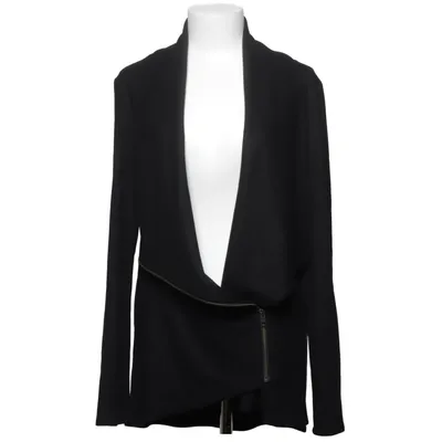 Cardigan (Sort) fra Helmut Lang Viscose, Uld