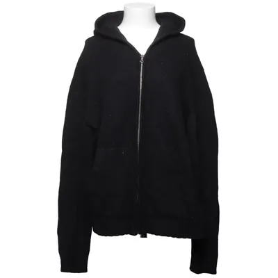 Hoodie (Black) from Palm Angels Acrylic, Polyamide, Wool
