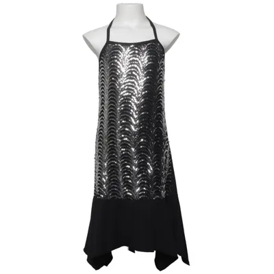 Halterneckklänning (Svart, Silverfärgad) från Lin Lin Elastan, Polyester