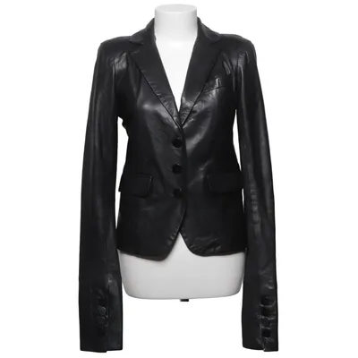 Läderkavaj (Svart) från Roberto Cavalli Skinn, Polyester