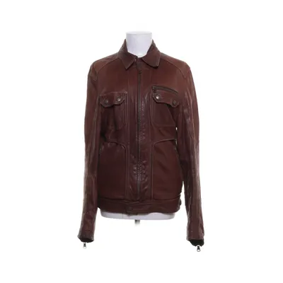 Läderjacka (RB001Q / SE011) från Dolce & Gabbana Skinn, Viskos