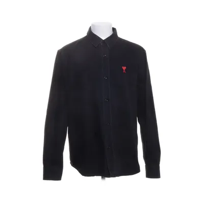 Denim blouse (Zwart) van AMI Organisch katoen, Gerecycled polyester