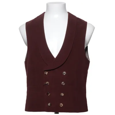 Kostuumgilet (Rood) van Brunello Cucinelli Kasjmier, Katoen