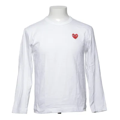 T-shirt à manches longues (Blanc) de Comme des Garçons PLAY Coton
