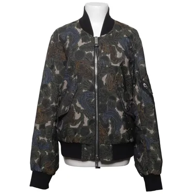 Bomber jacket (Green, Multicolored) from Burberry Acetate, Cotton, Polyamide, Polyester, Viscose