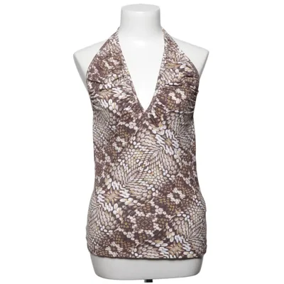 Halternecktopp (Vit, Flerfärgad) från Roberto Cavalli Elastan, Polyamid
