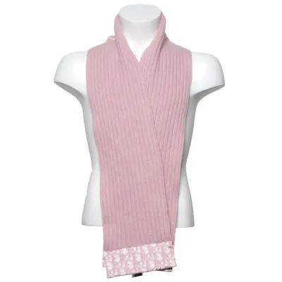 Écharpe (Rose) de Christian Dior Cachemire, Laine de mouton, Polyester