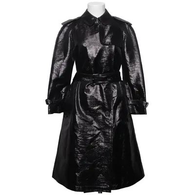 Trenchcoat (Svart) från Burberry Polyester, Silke, Ull