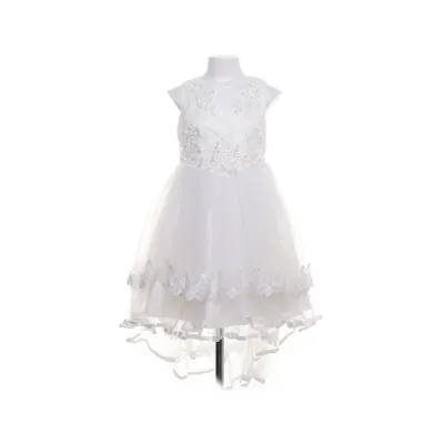 Robe de fille de fleur (Blanc) de Baimatianshi Coton, Polyester