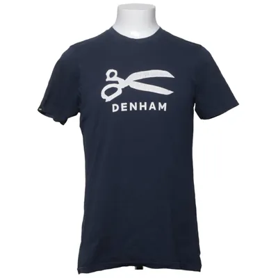 T-shirt (Blauw) van Denham Katoen