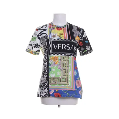 T-shirt (Zwart, Meerkleurig) van Versace Katoen