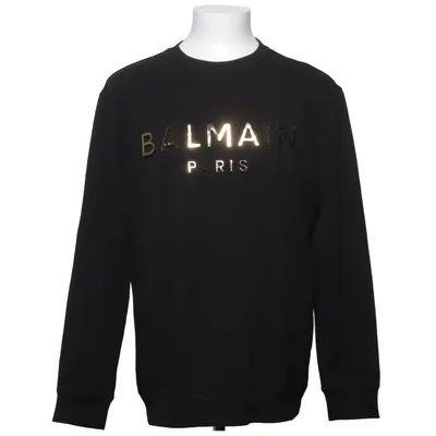 Sweatshirt (Noir) de Balmain Coton, Élasthane