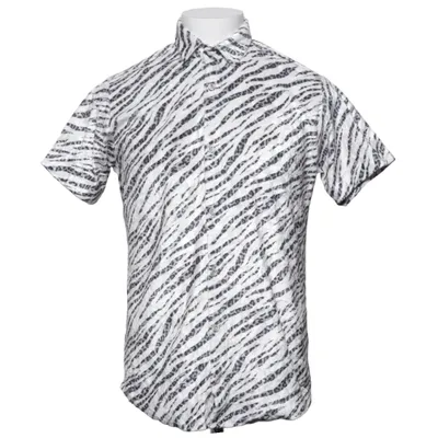 Chemise à manches courtes (Blanc, Noir) de McQ by Alexander McQueen