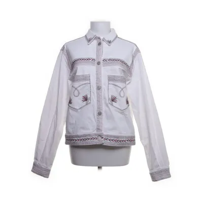 Denimjakke (Hvid, Flerfarvet) fra Isabel Marant Étoile Elastan, Bomuld