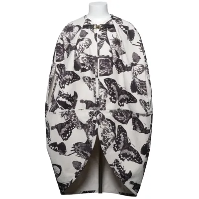 Cape (Wit, Zwart) van Jil Sander Katoen, Elastaan, Leer, Polyester, Zijde, Viscose