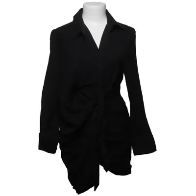 Robe portefeuille (Noir) de Jacquemus Viscose, Laine