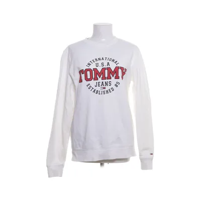 Collegetröja (Vit) från Tommy Hilfiger Jeans Bomull, Elastan