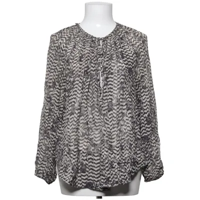 Blouse (Black, White) from Isabel Marant pour H&M Silk