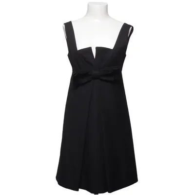 Kjole (Sort) fra Red Valentino Cupro, Viscose, Uld