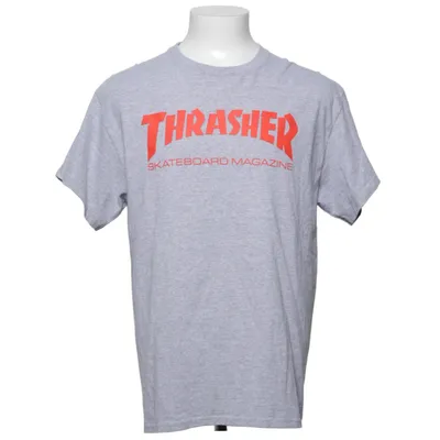 T-shirt (Grau, Rot) von Thrasher Baumwolle, Polyester