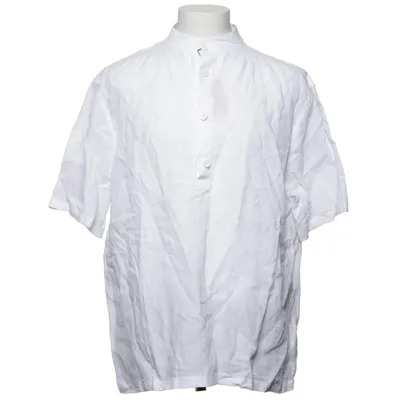 Short sleeve shirt (White) from Loro Piana Linen