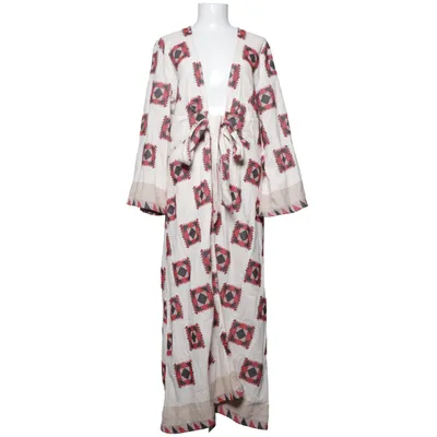 Caftan (Rouge, Blanc) de Pearl & Caviar Coton