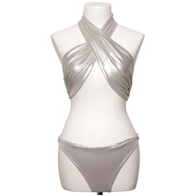Bikini (Sølv) fra H&M Studio Elastan, Polyester