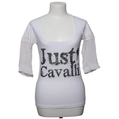 Top (White) from Just Cavalli Cotton, Elastane, Silk
