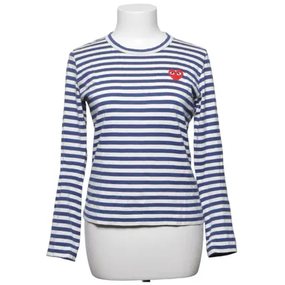 Langærmet t-shirt (Blå, Hvid) fra Comme des Garçons PLAY